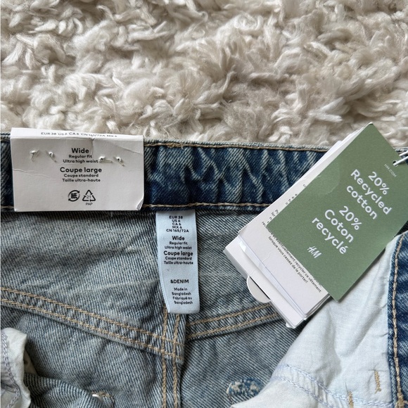 H&M Ava Ultra High Rise Wide Leg Jeans - Picture 5 of 8